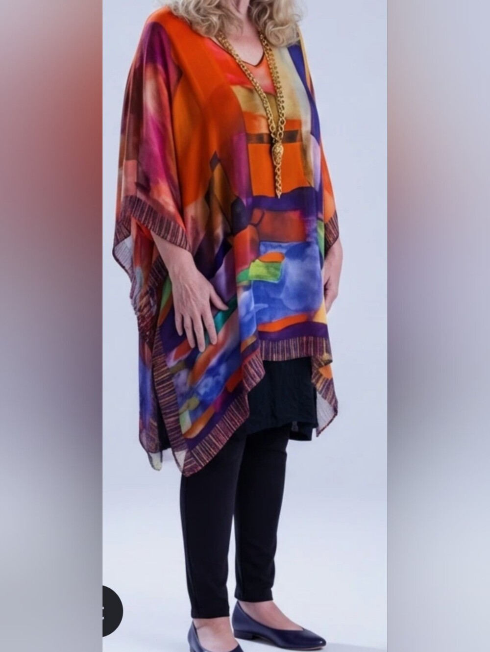 Pant Suit Custom Made By CN-G Sheer Colorful Top W Wide Leg Stretch Pant…